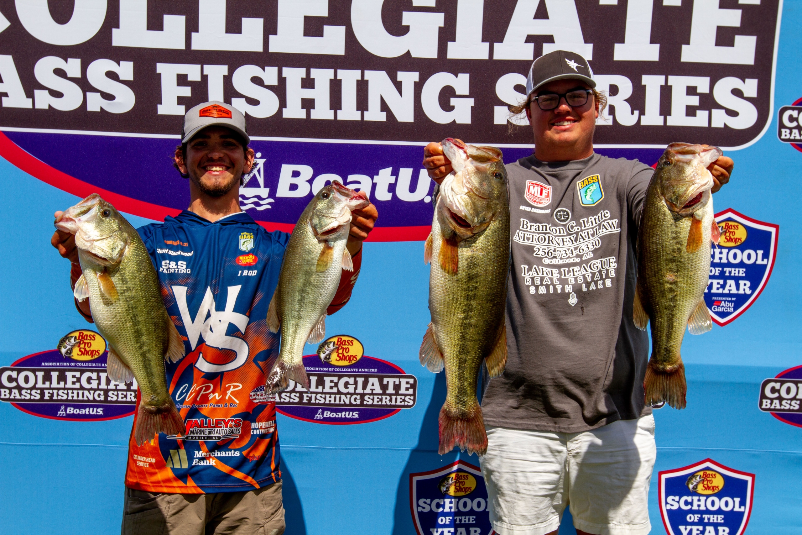 Chambers and Blackwood from Wallace State Take Day 1 Lead at Pickwick Lake  - Collegiate Bass Championship