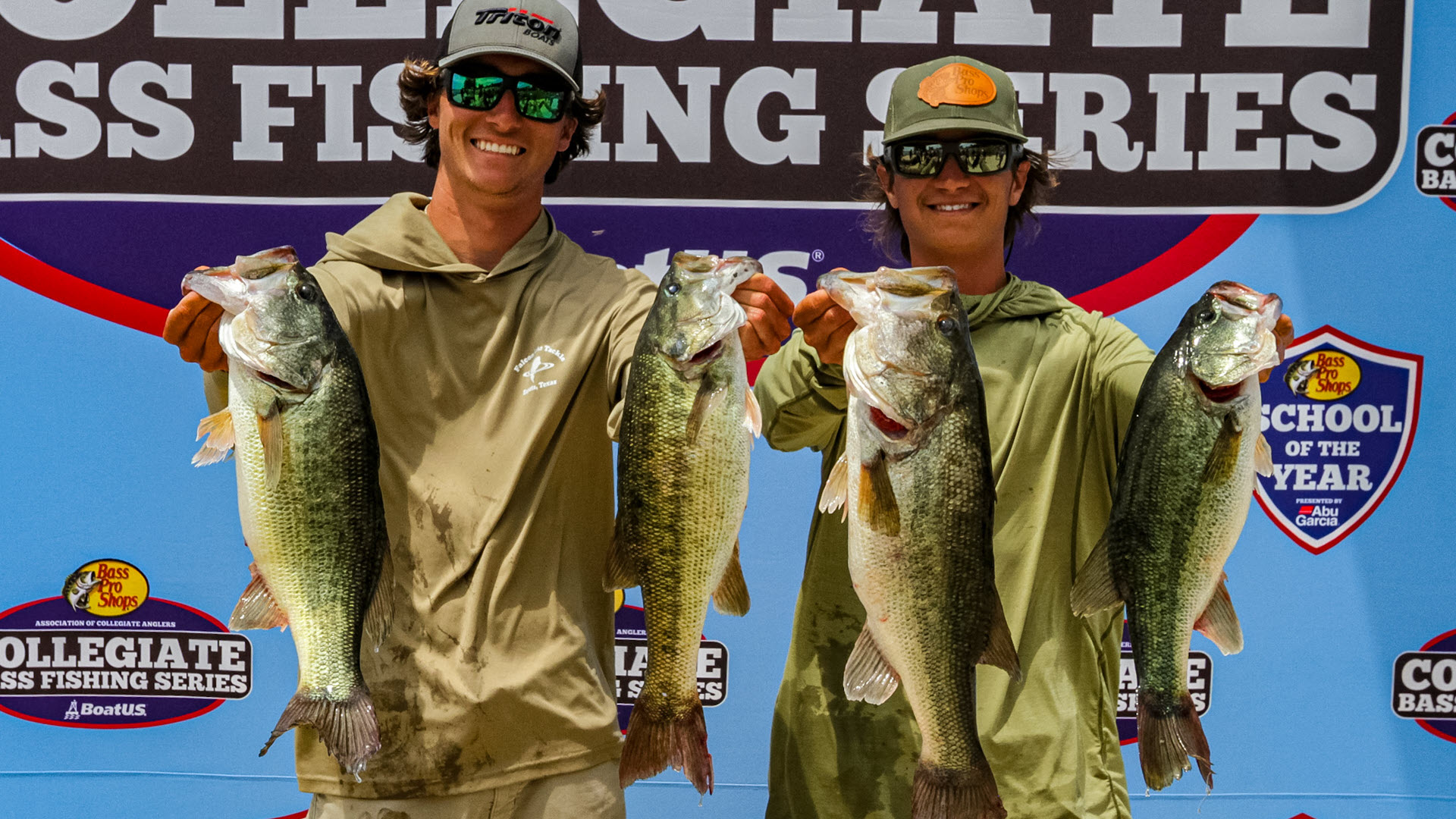 Tucker Smith and Hayden Marbut From Auburn University Take Day 1 Lead at  BoatUS Collegiate Bass Fishing Championship presented by Bass Pro Shops -  Collegiate Bass Championship